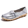 Summer season casual loafers flats for walking ladies leather flat shoes women