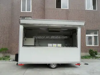 Yieson High Quality Mobile Catering Trailer Orange Kiosk Mobile