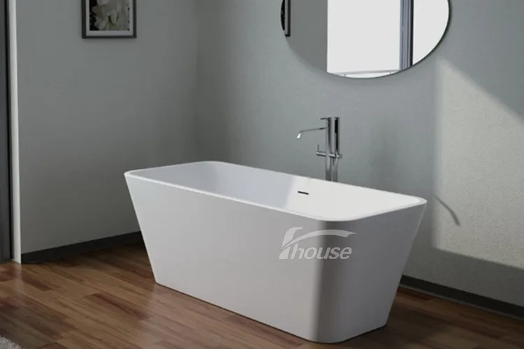 hote sale bathroom bathtub cheap freestanding resin bathtub solid surface