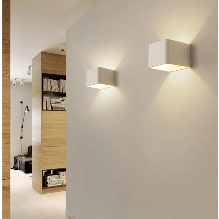 6W led wall light decorative light square for home hotel living room decoration