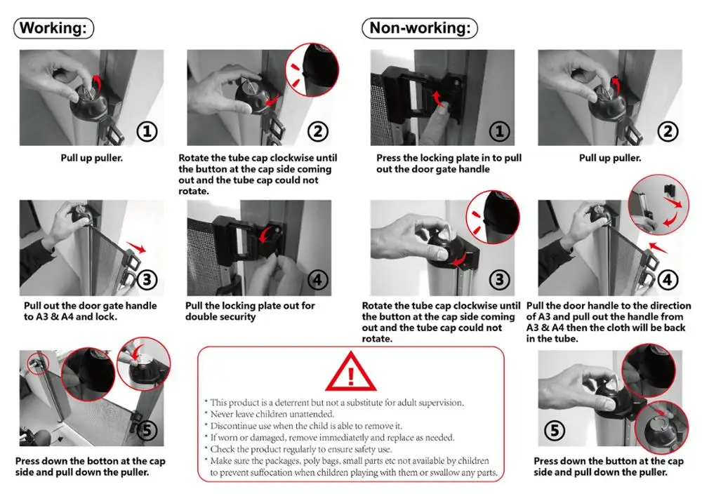 Wholesale Baby Gates Simple Use Stair Barrier Home Safety Children Door