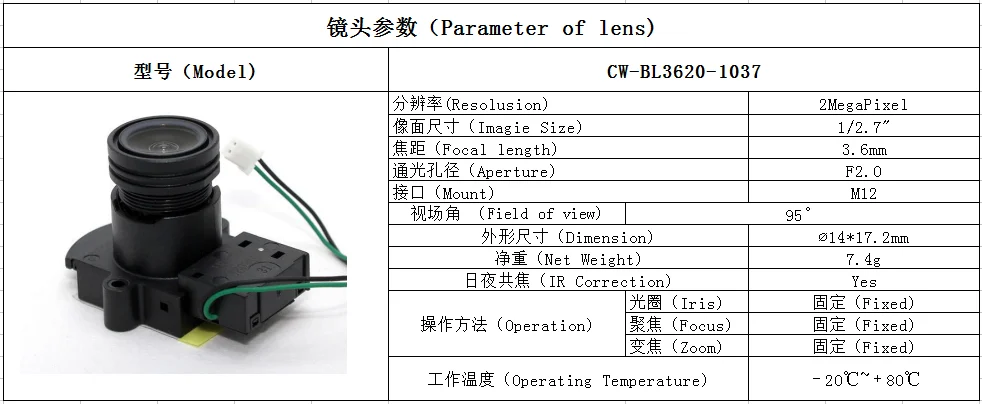 ytot cctv lens