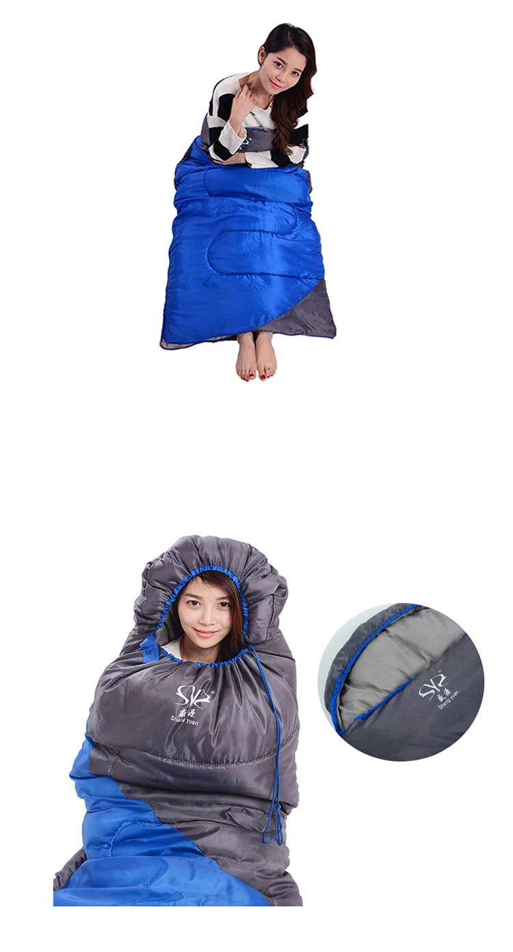 2.2kg Winter Popular Foldable Human Double Sleeping Bag With Custom