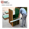 Prefabricated square column form for concrete construction