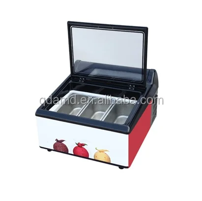 mini display freezer for ice cream