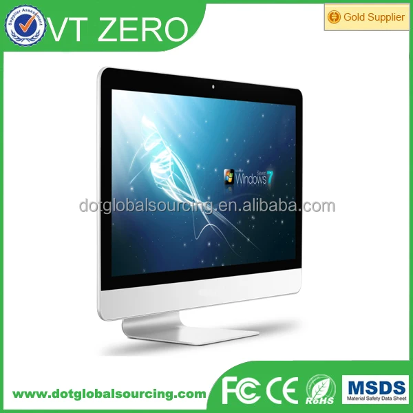 Factory Price 21.5 inch A Grade All In One PC Intel Dual Core 4GB Ram 120GB SSD Notebook Desktop Computer