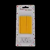 wholesale Smooth Surface Yellow Pillar Birthday Party Cake Decoration Candles SRG01-3