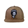 custom leather strap back hat embroidered fitted snapback hats men snapback