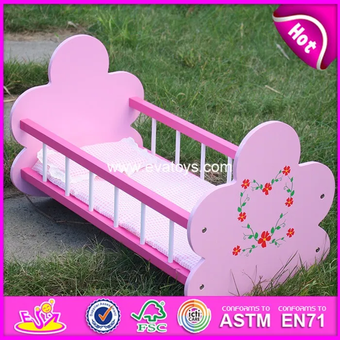 wooden babydoll bed