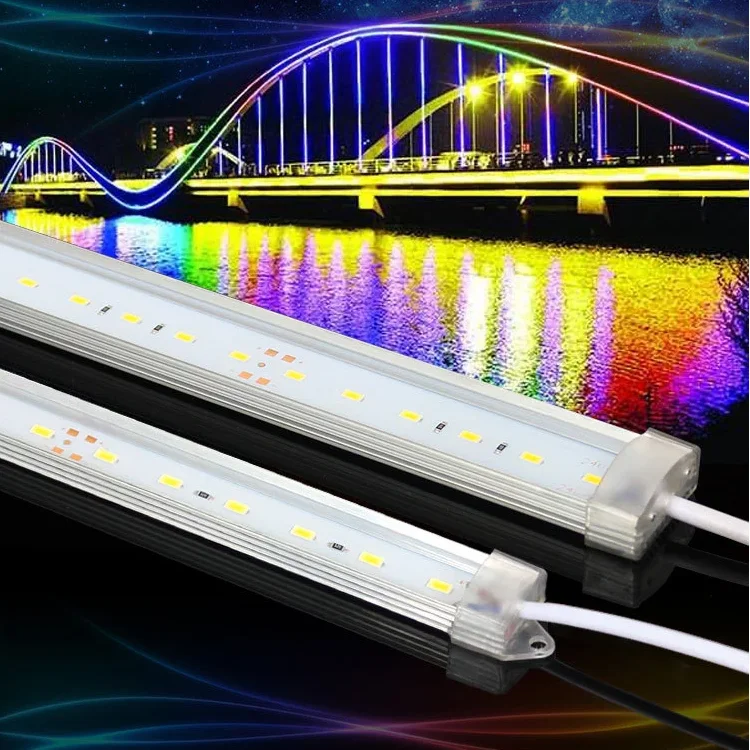 
DC24V LED Linear Tube light/LED Outdoor Linear Light Linkable RGBW Waterproof IP67 for Bridge Building Handrail 
