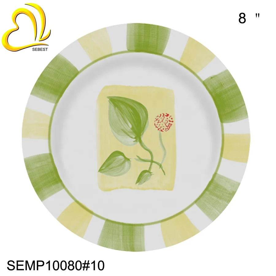 Fda Standard Wholesale 8 Inch Melamine Cheap Reusable Bluk Plastic