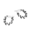 Personalized Stainless Steel Silver Color Simple Cool Women Rattan Earrings