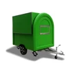 UKUNG matte paint mini size fast food van, professional mobile catering van