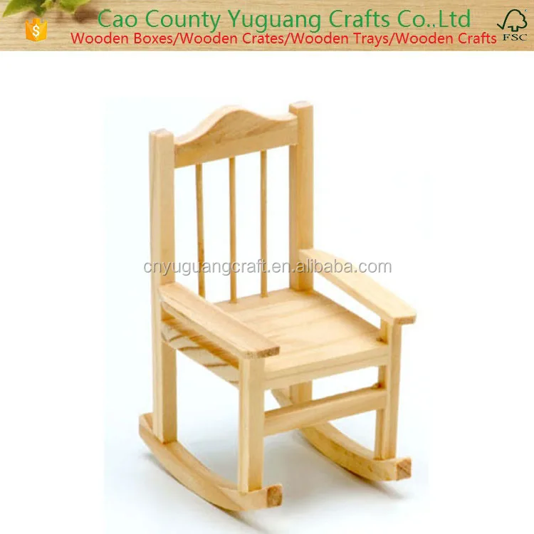 miniature wooden chair