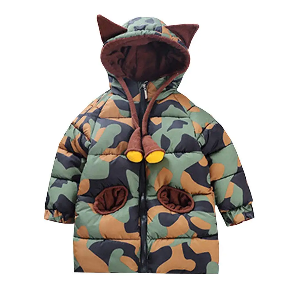 M/&A Girls Cotton Trench Coat Jacket Long Windbreaker Outwear