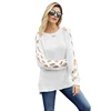 Latest Women Winter Cutout Detail Pullover Knit Sweater