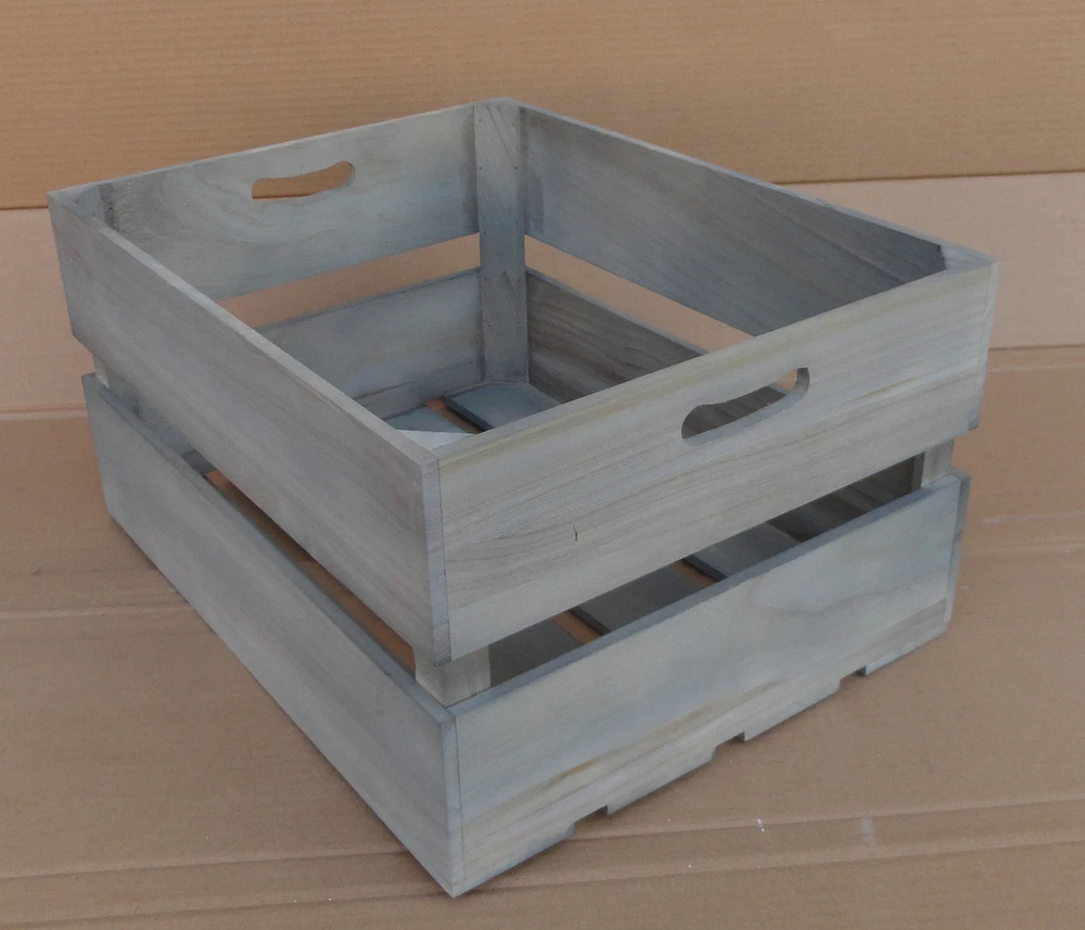 wooden gift crate