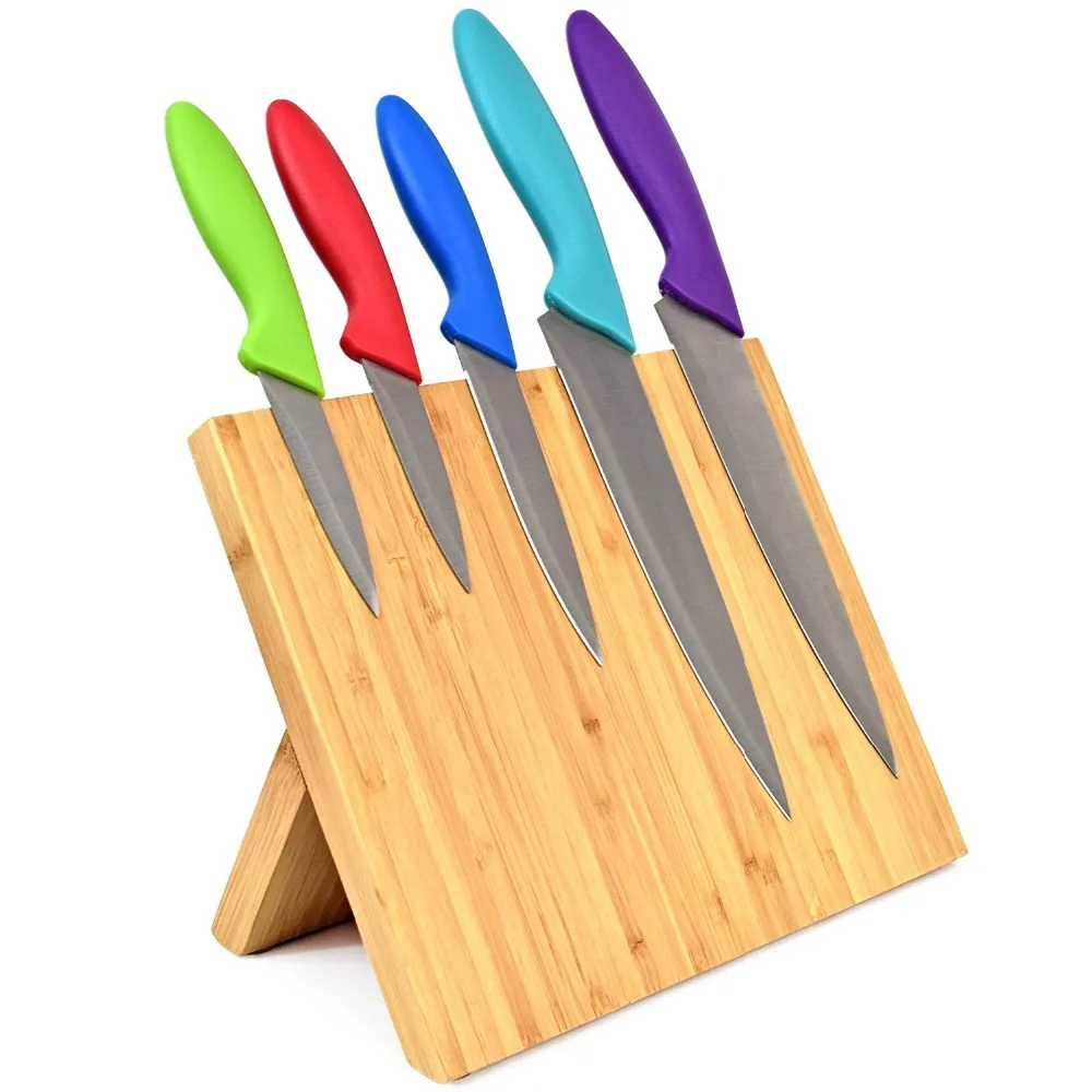Bamboo Kitchen Set Holder Tool Bar Knife Rack Wooden