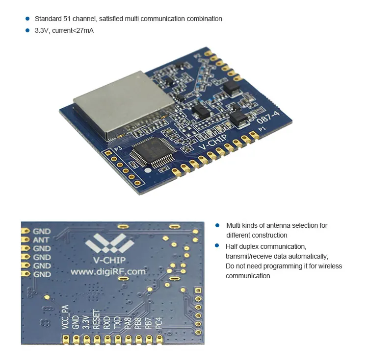 High Power 433Mhz 26Dbm 5000M Wireless Module