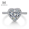 Mianco Wholesale Factory 2 Gram Gold Ring Price Heart Shaped Diamond Engagement Ring Designs MR41S
