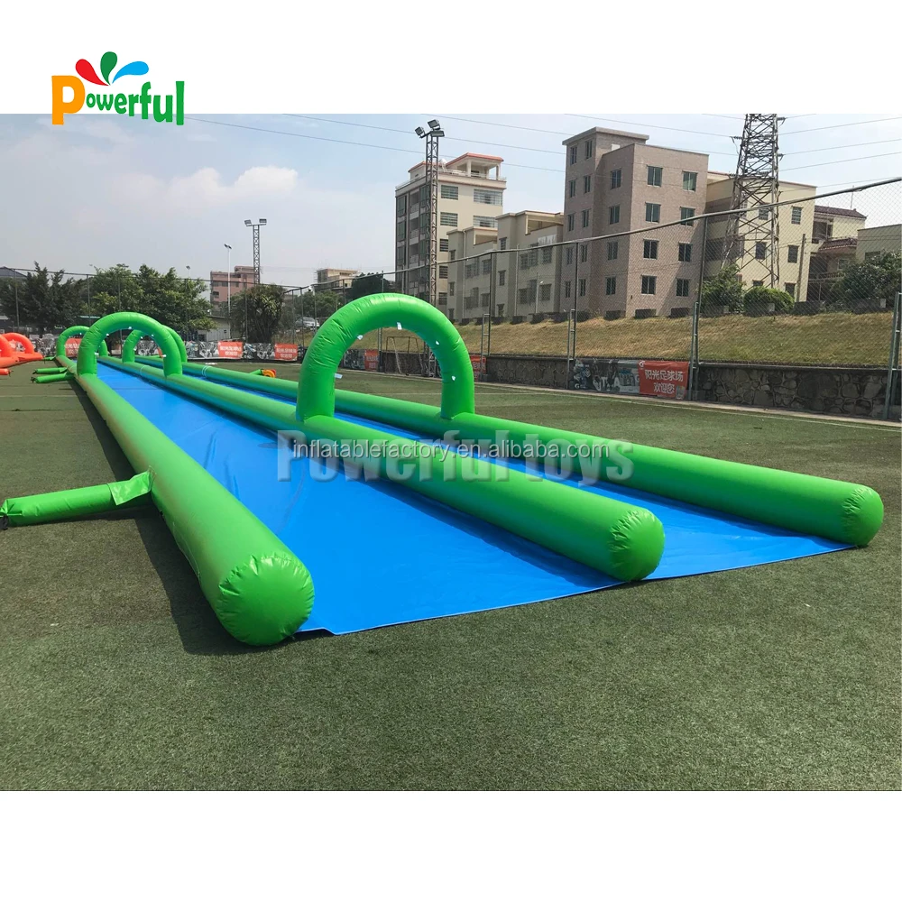 Customized size summer water park slip n slide inflatable slide the city