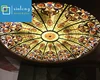 2018 newest artistic tiffany glass ceiling dome with custom design