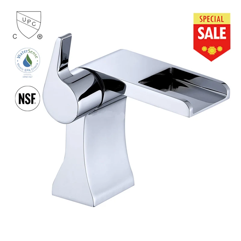 sanitary high quality and modern design waterfall basin faucet