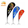 Custom logo Outdoor teardrop Flag teardrop beach flags for advertising