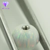 Full drilled hole beads white opal stone for jewelry making