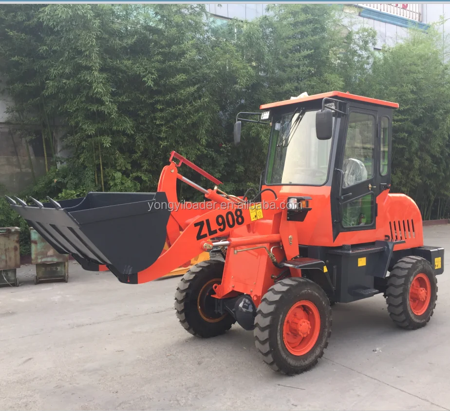 Zl908 Loader China 0 8 Ton Garden Tractor Mini Wheel Loader With
