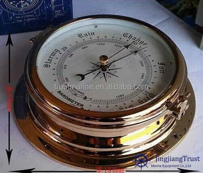 Nautical Barometer Vessel Marine Desktop Brass Aneroid Barometer Buy
