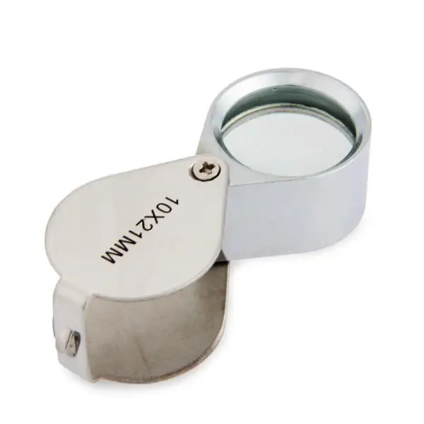 Mini 10x Glass Magnifying Magnifier Jeweler Eye Jewelry Loupe Loop 21mm Jewelers Eye Optical