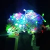 WARM WHITE 100 LED Twinkle Fairy Light String 8 Modes + Tail Plug Holiday Decor