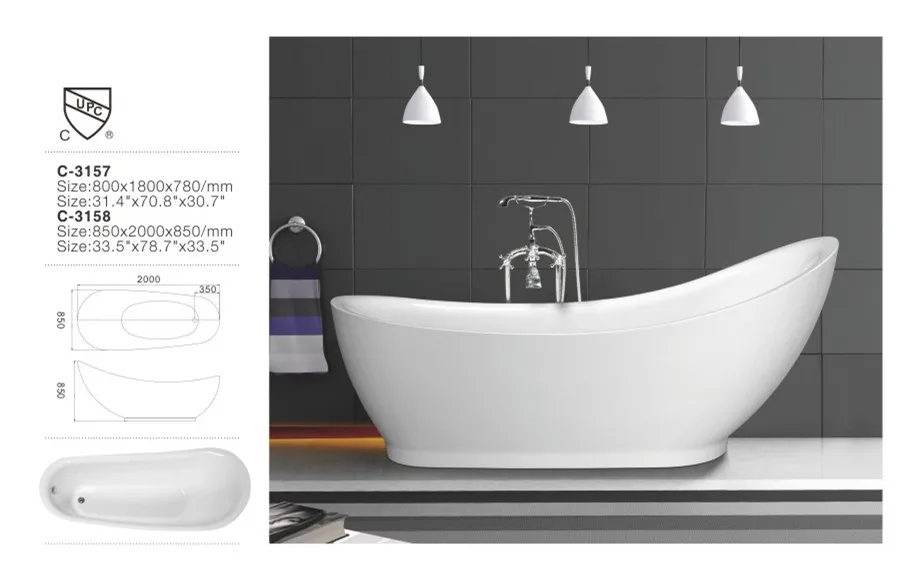 Small Deep Modern Hotel Bathtub Bathtub 2m With Heater Mat Buy Modern