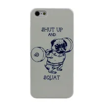 Vtipný kryt (Shut Up and Squat) na mobil Apple iPhone 4, 4S, 5, 5S, 5C, 6, 6 Plus