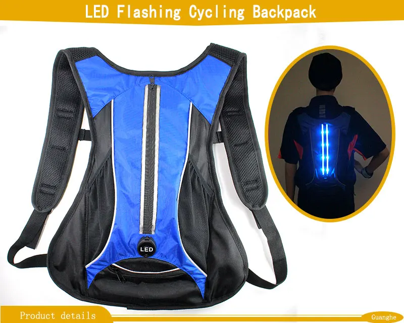 led cycling backpack