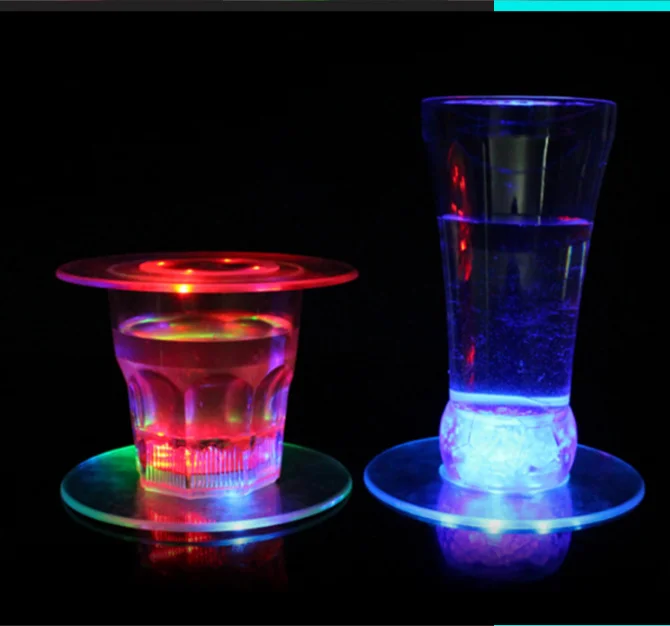 Led Coaster Light For Night Party,Led Light Drink Bottle Coasters,Blank