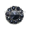 black fashion round Acrylic Buttons for hair bow decoration 18mm
