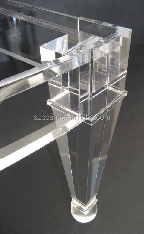 Rechteck Klar Acryl Kaffee Tisch Moderne Stil Plexiglas Möbel Konsole