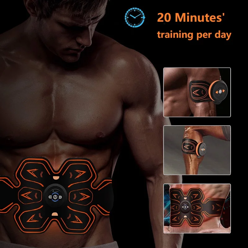 Ems Abs Stimulator Abs Trainer Muscle Toner Abdominal Toning Belt Workouts Portable Ab Training