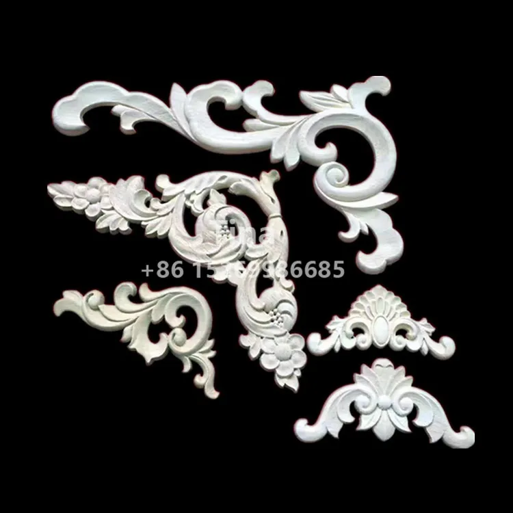 Hot sell wood carved onlays and appliques