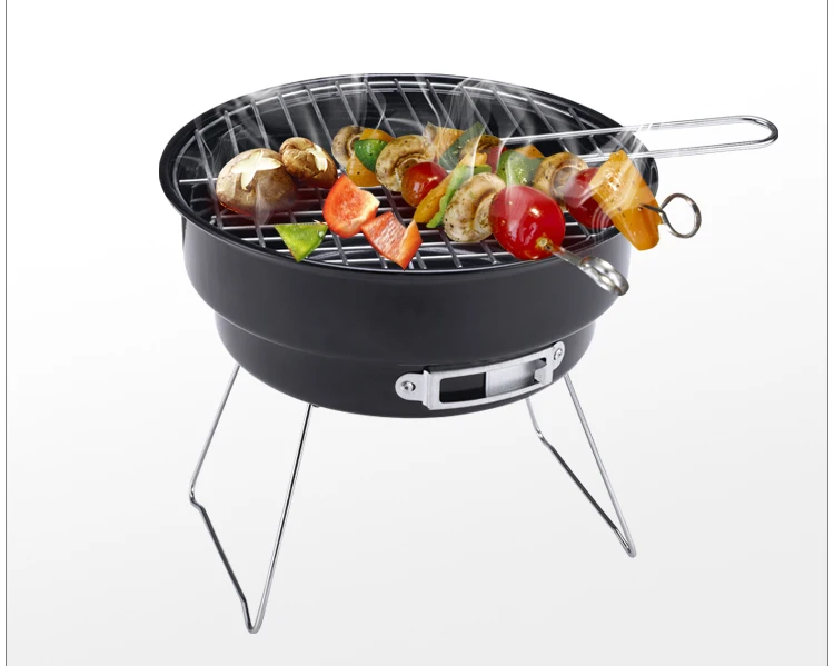 2in1portable Combo Charcoal And Cooler Combination Grills For Camps