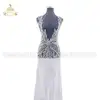 Tight beaded butterfly pattern design sparkly beaded Large Dress applique patch DRA-117