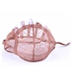 Black Brown Blonde breathable adjustable strap net wig cap for making wigs