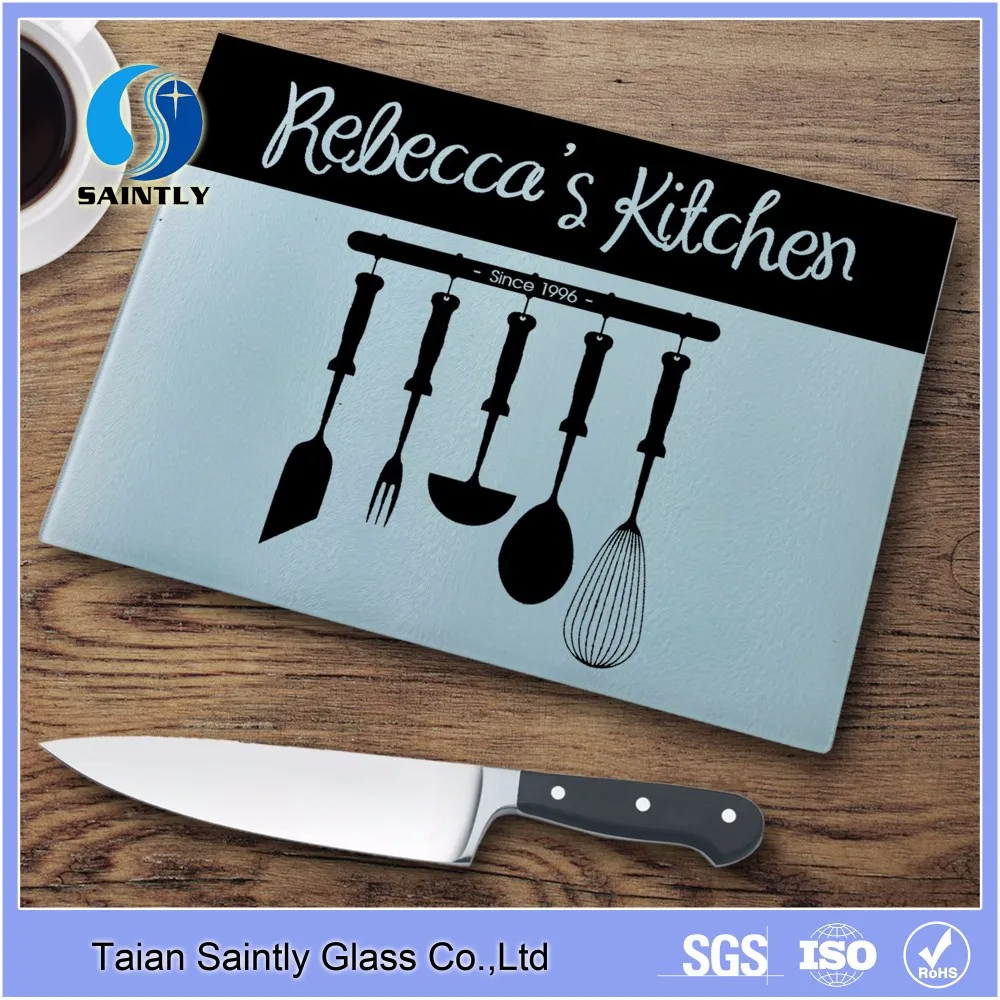 Wholesale 5mm Clear Tempered Glass Cutting Board With Printing Buy