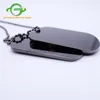 Wholesale custom cheap engraved black stainless steel military army dog tag
