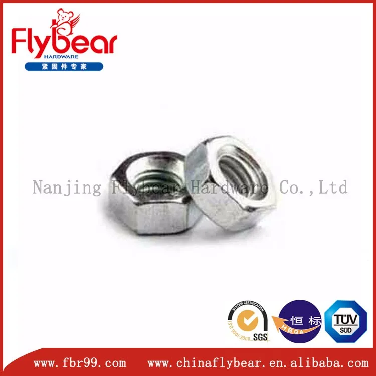 Din934 Stainless Steel 321 Single Chamfer Hex Nuts 1.4404 Types Of Nuts