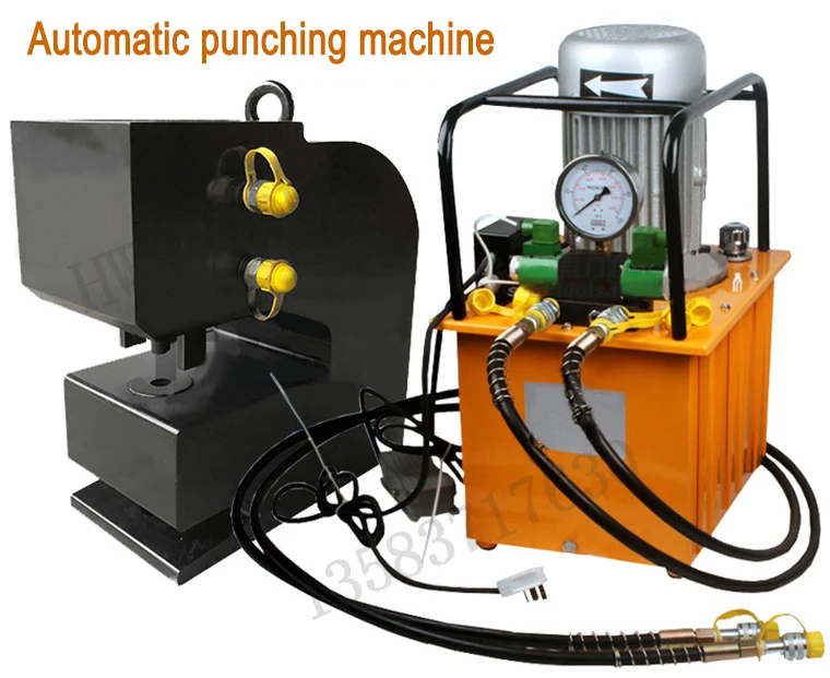 Square hole puncher hydraulic small cheap hole punching machine