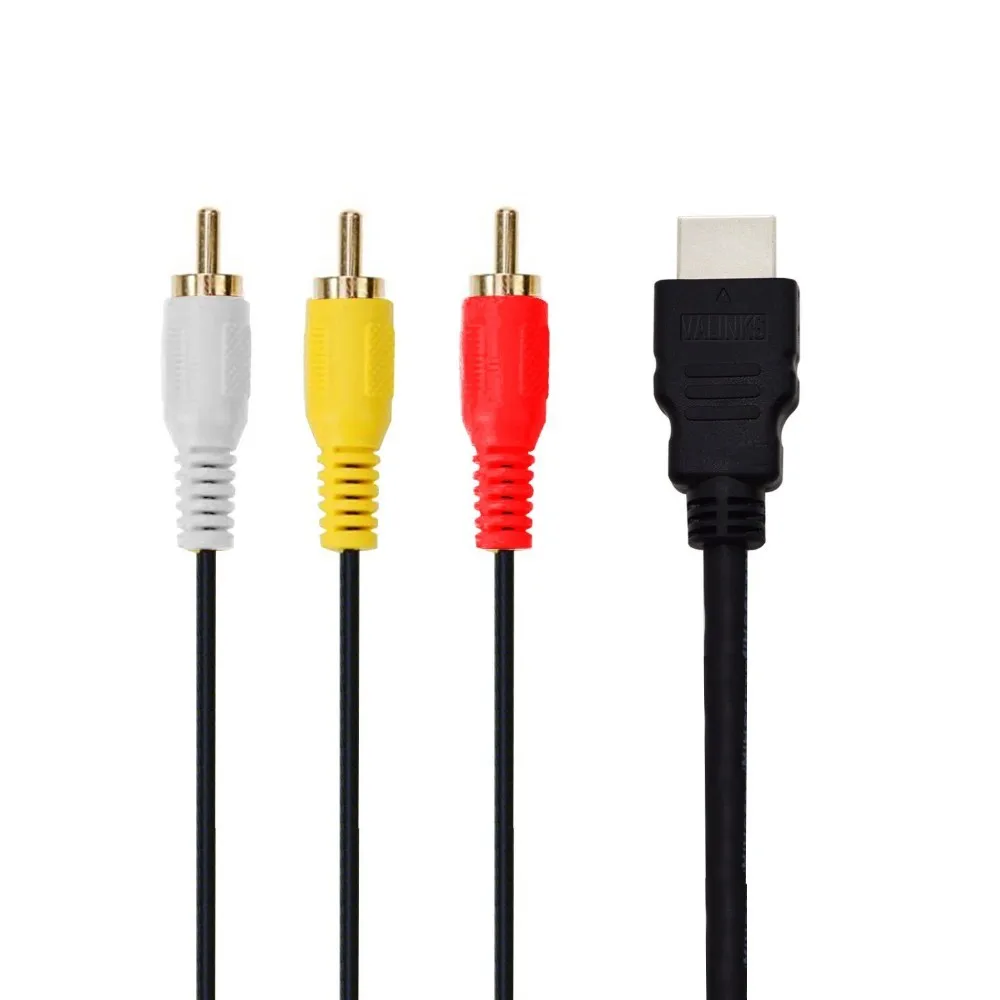 Hdmi A Rca Cable Hdmi Macho A 3rca Compuesto Av Cable Adaptador De
