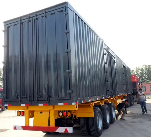 Factory price 20ft 40ft skeleton container semi trailer , container chassis truck trailer with twist lock and hoops for sale